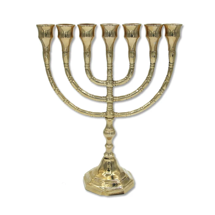 Menorah Brass 10.2 inch Galilee Calendars