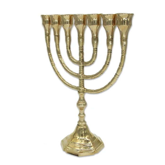 Menorah Brass 10.2 inch Galilee Calendars