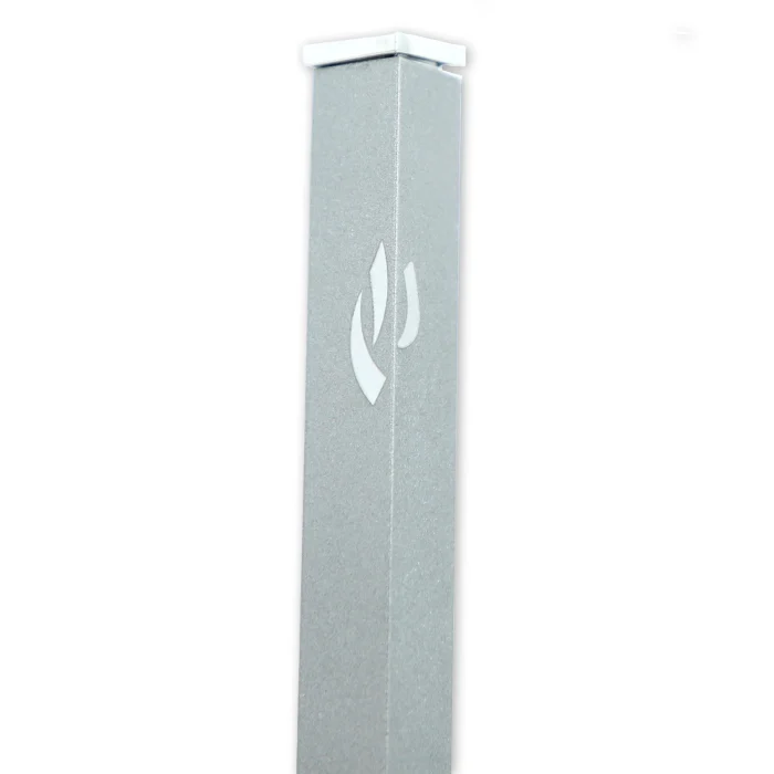 Mezuzah - Modern, Pastel Grey, Textured Finish, Aluminum  - Image 2