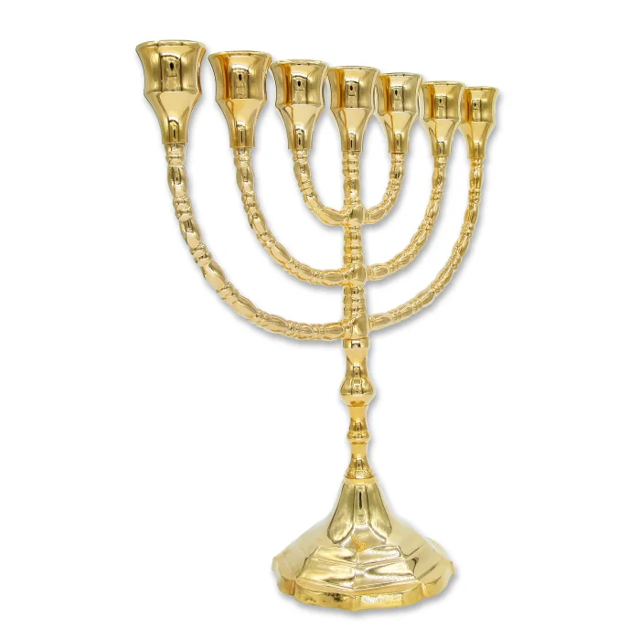 Menorah - Elegant Gold Plated - Image 2