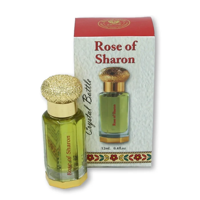 Anointing oil - 0.4 fl oz (12ml)  Crystal Bottle - Rose of Sharon