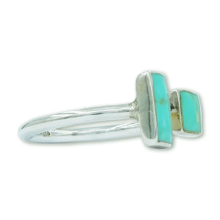Ring - Ring - Turquoise and 925 Sterling Silver - Image 2