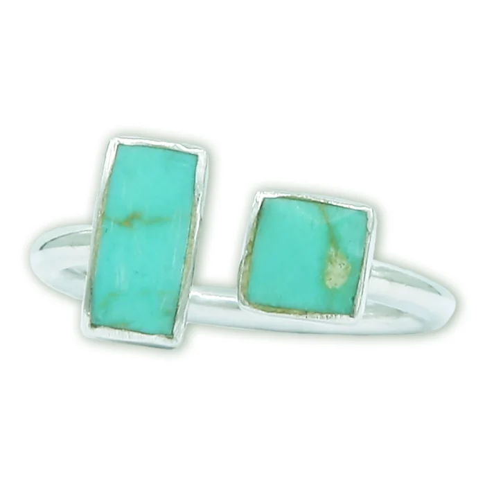 Ring - Ring - Turquoise and 925 Sterling Silver - Image 3