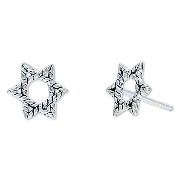 Earrings - Post, Star of David 925 Sterling Silver