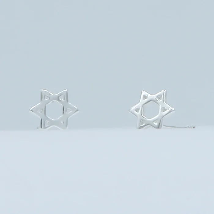 Earrings - Post, Star of David 925 Sterling Silver - Image 3