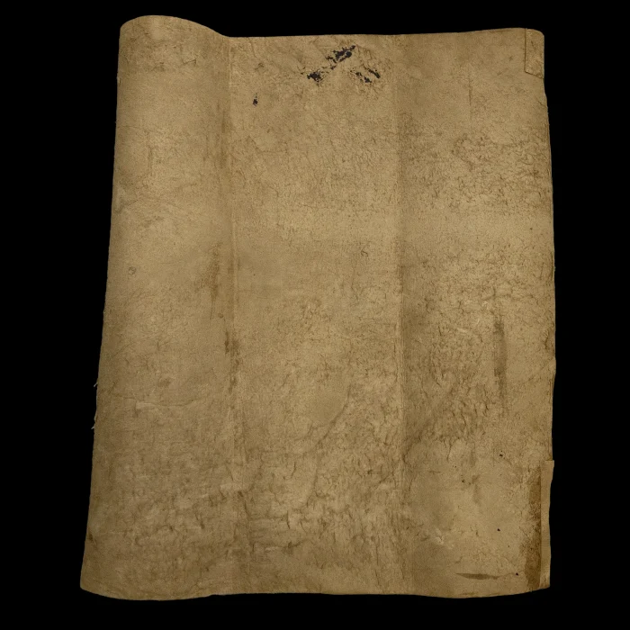 Torah Scroll - Antique Sephardic Torah Fragment Handwritten on Sheep Skin Genesis 27:12 - Genesis 29:17 - Image 2