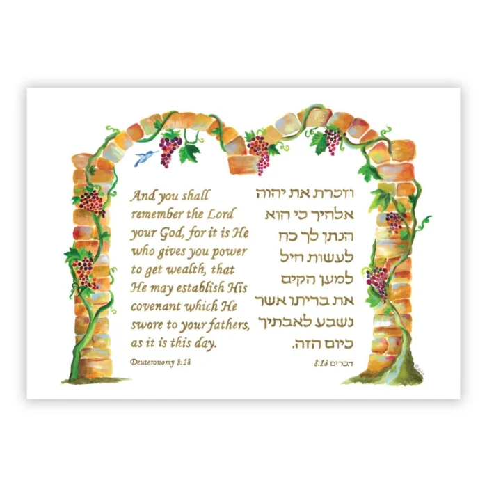 Art Print - Deuteronomy 8:18 large