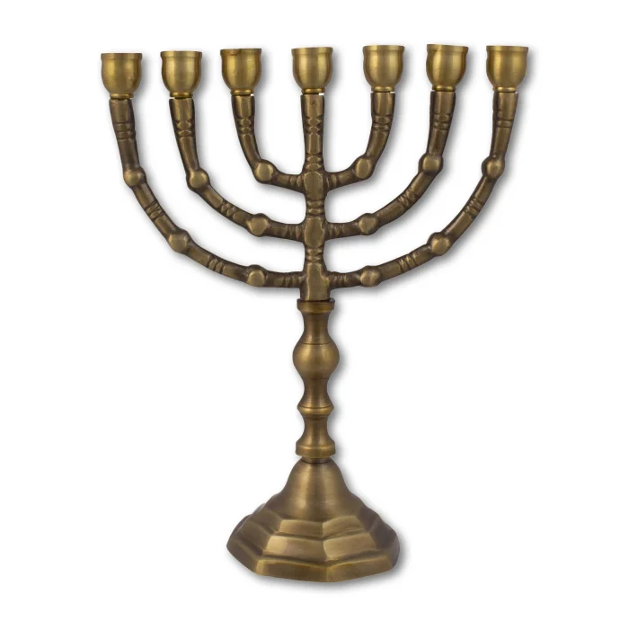 Menorah  –  Brass 8"
