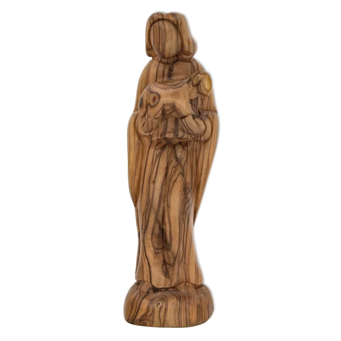 Olive Wood - Shepherd Holding Sheep