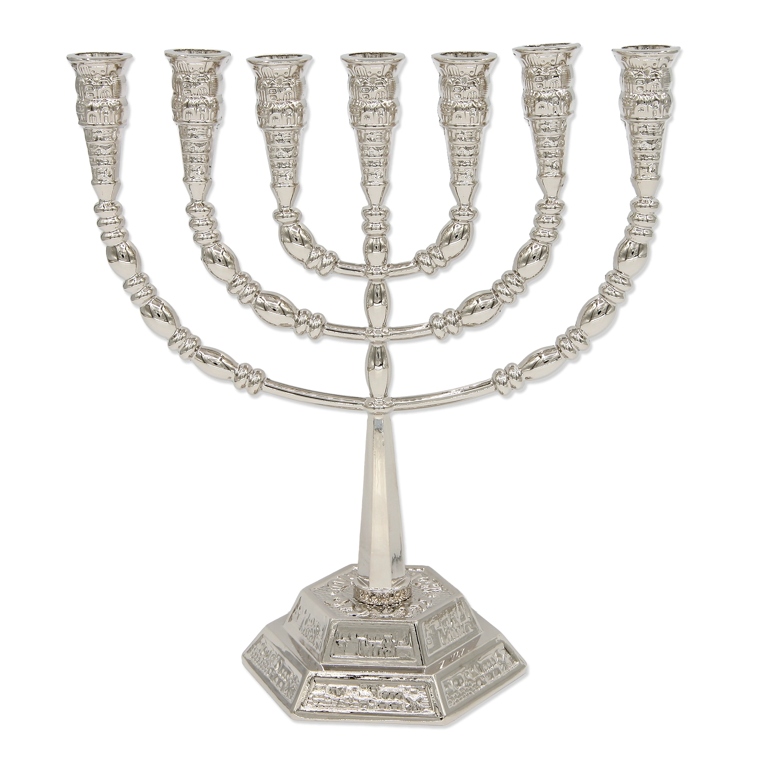 Menorah - Menorah - Holy Land, Silver Color - Image 2